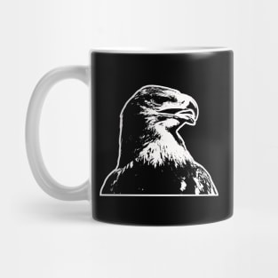 The eagle a proud self-confident bird of prey, bird of prey. Mug